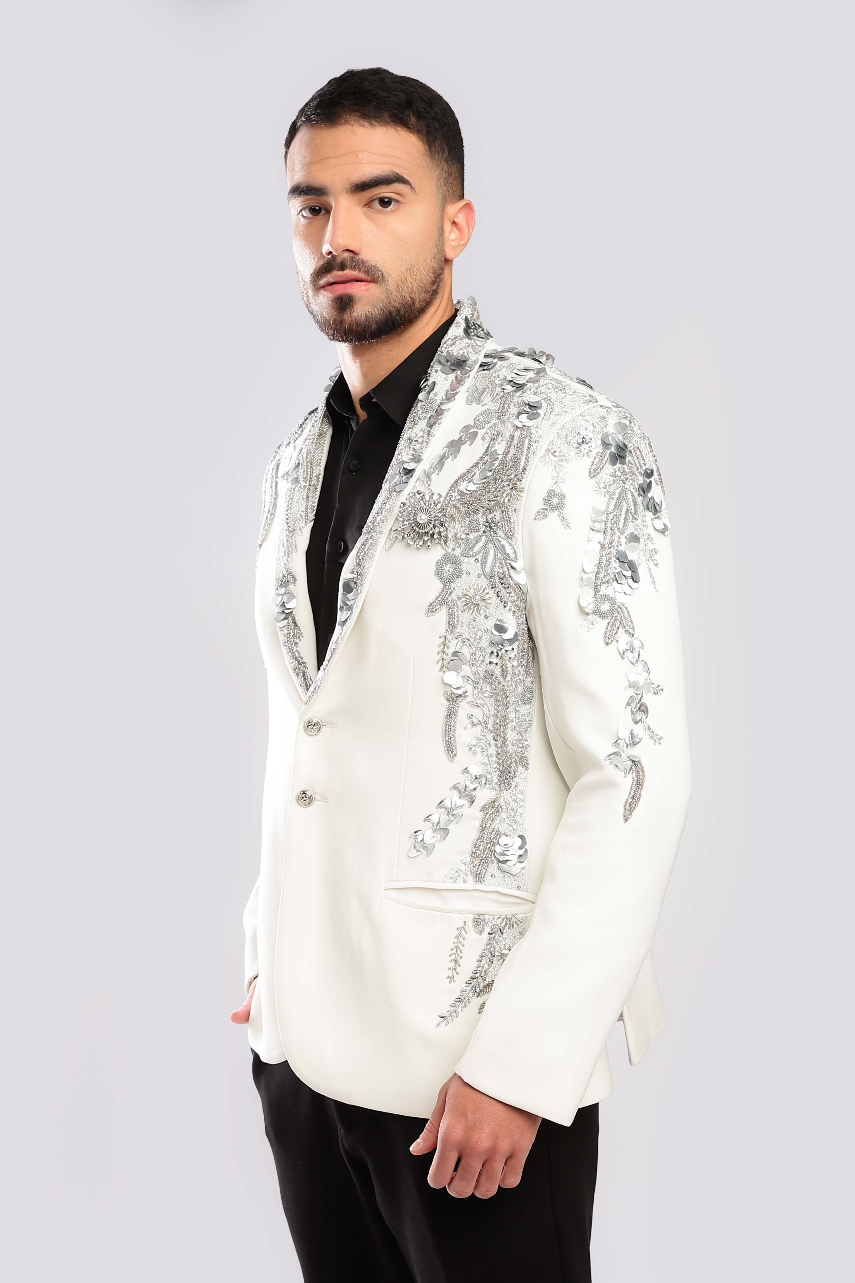 Gilded Inlay Zardozi Suit