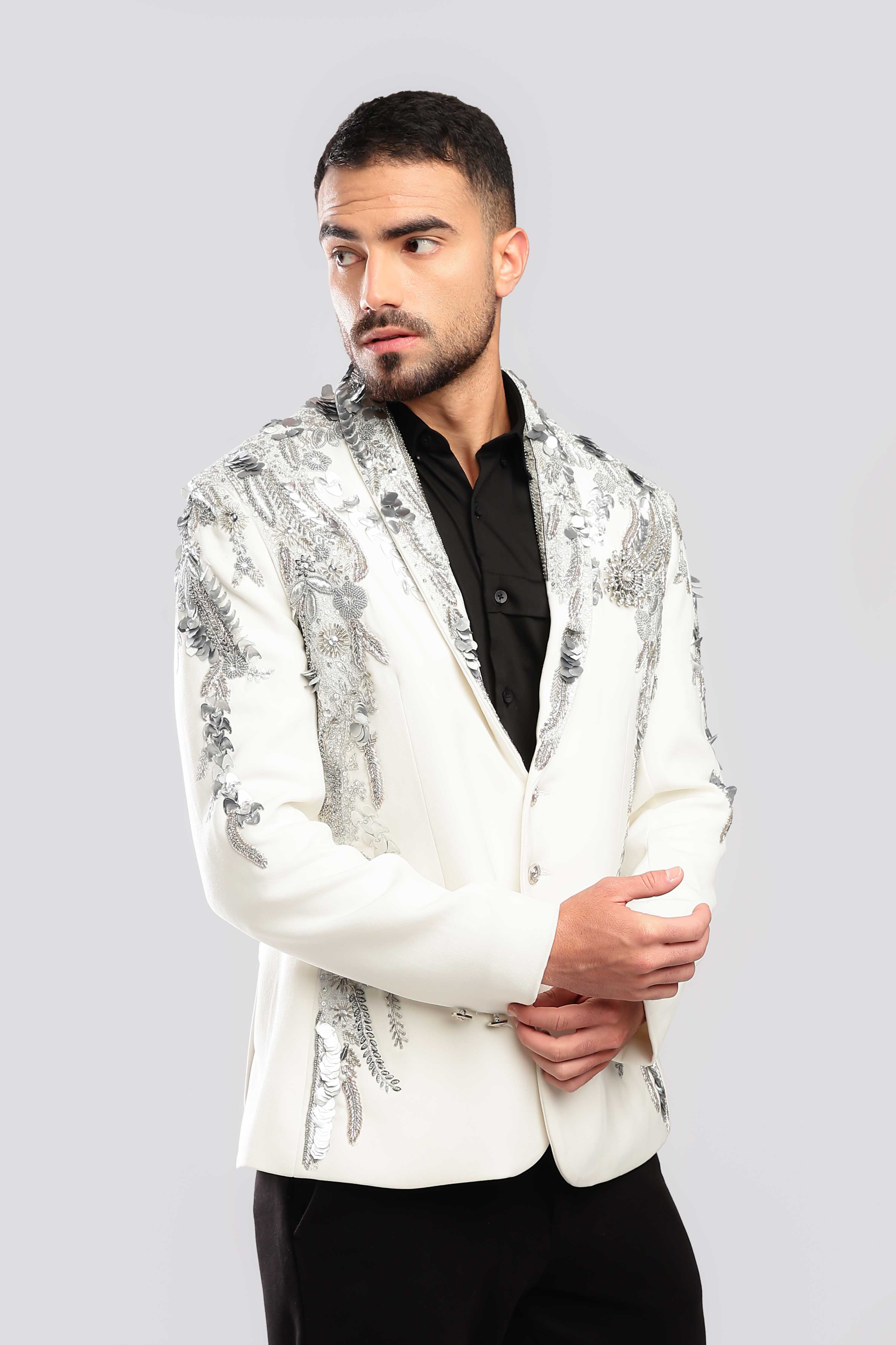 Gilded Inlay Zardozi Suit