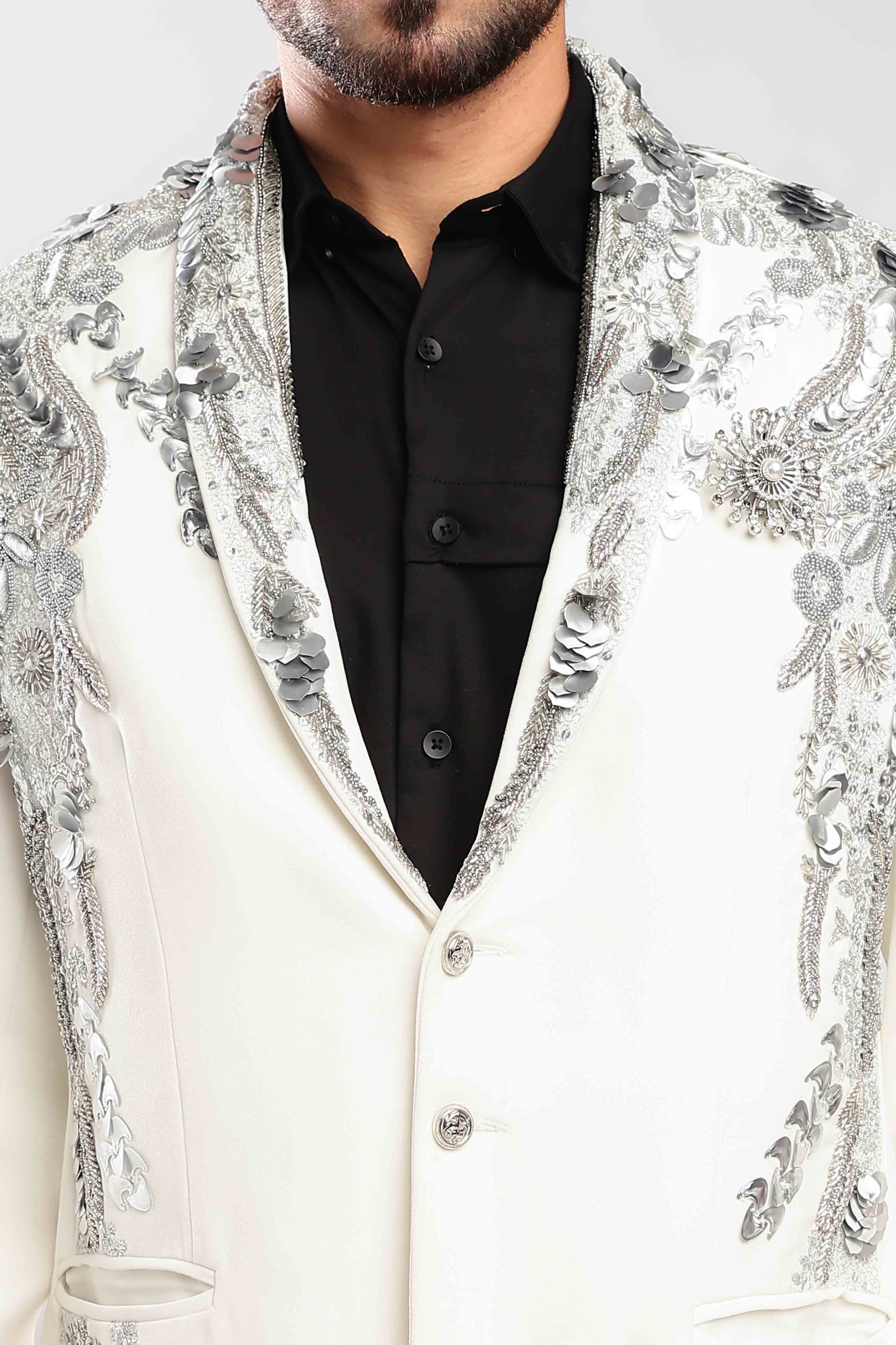 Gilded Inlay Zardozi Suit