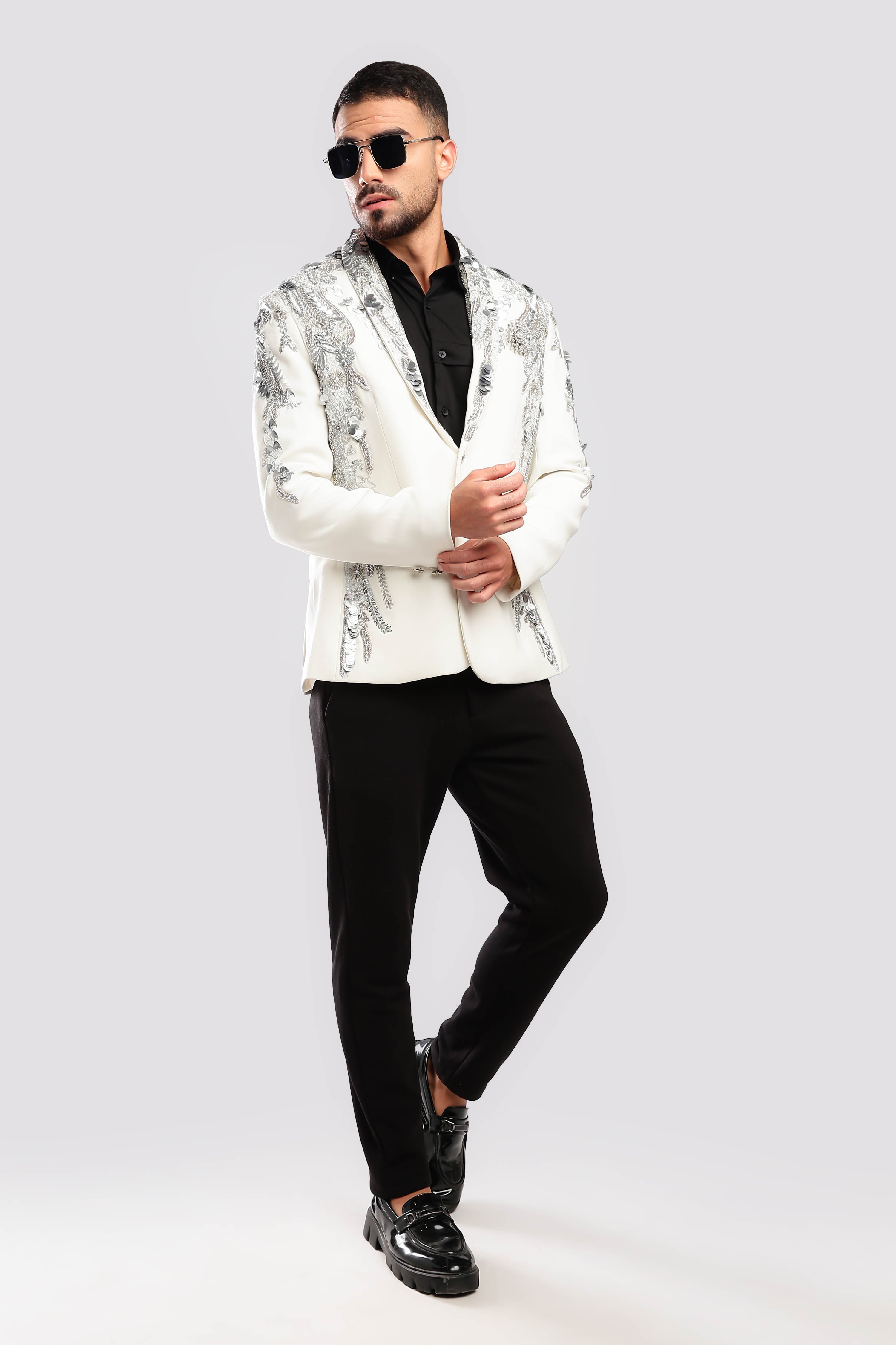 Gilded Inlay Zardozi Suit