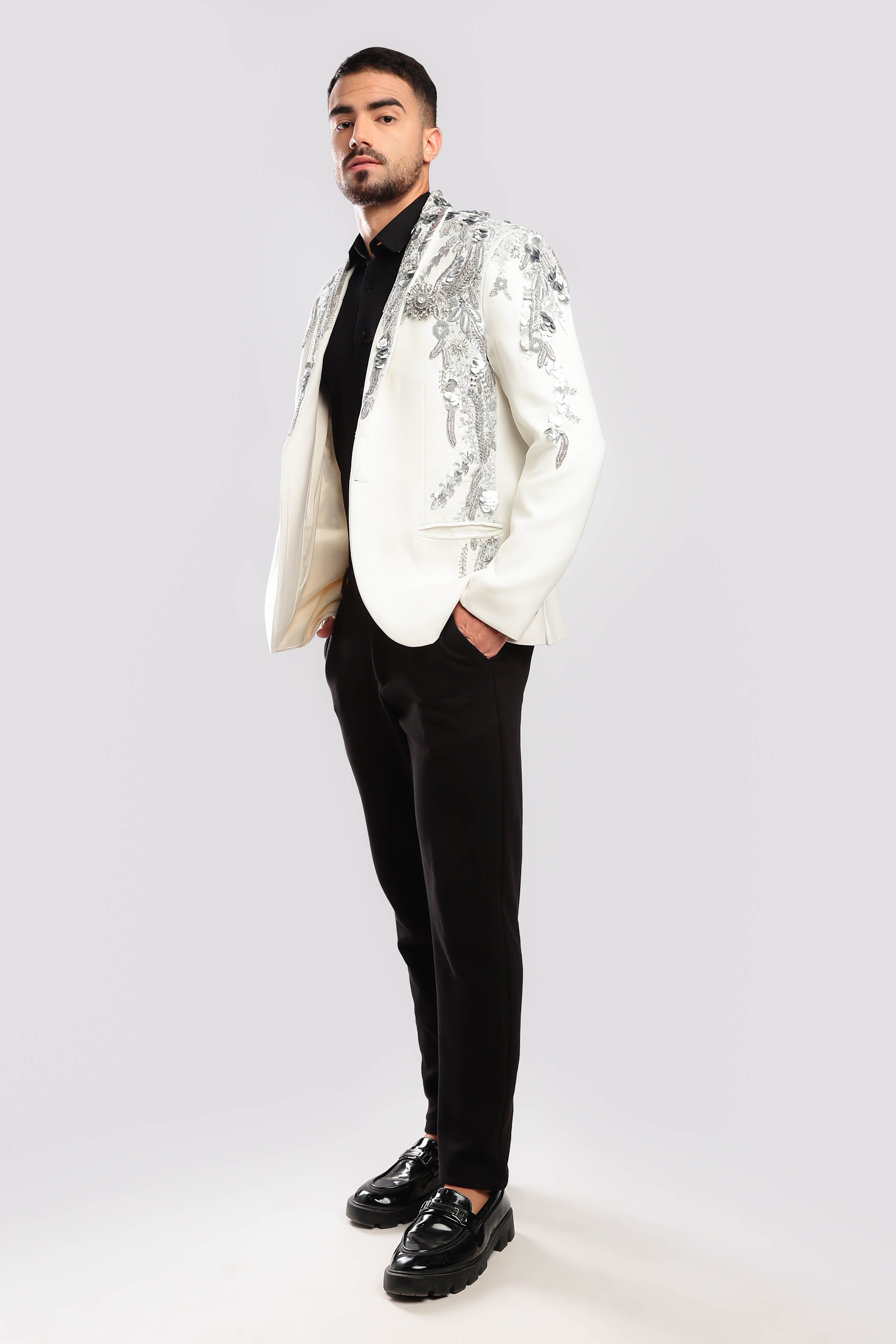 Gilded Inlay Zardozi Suit