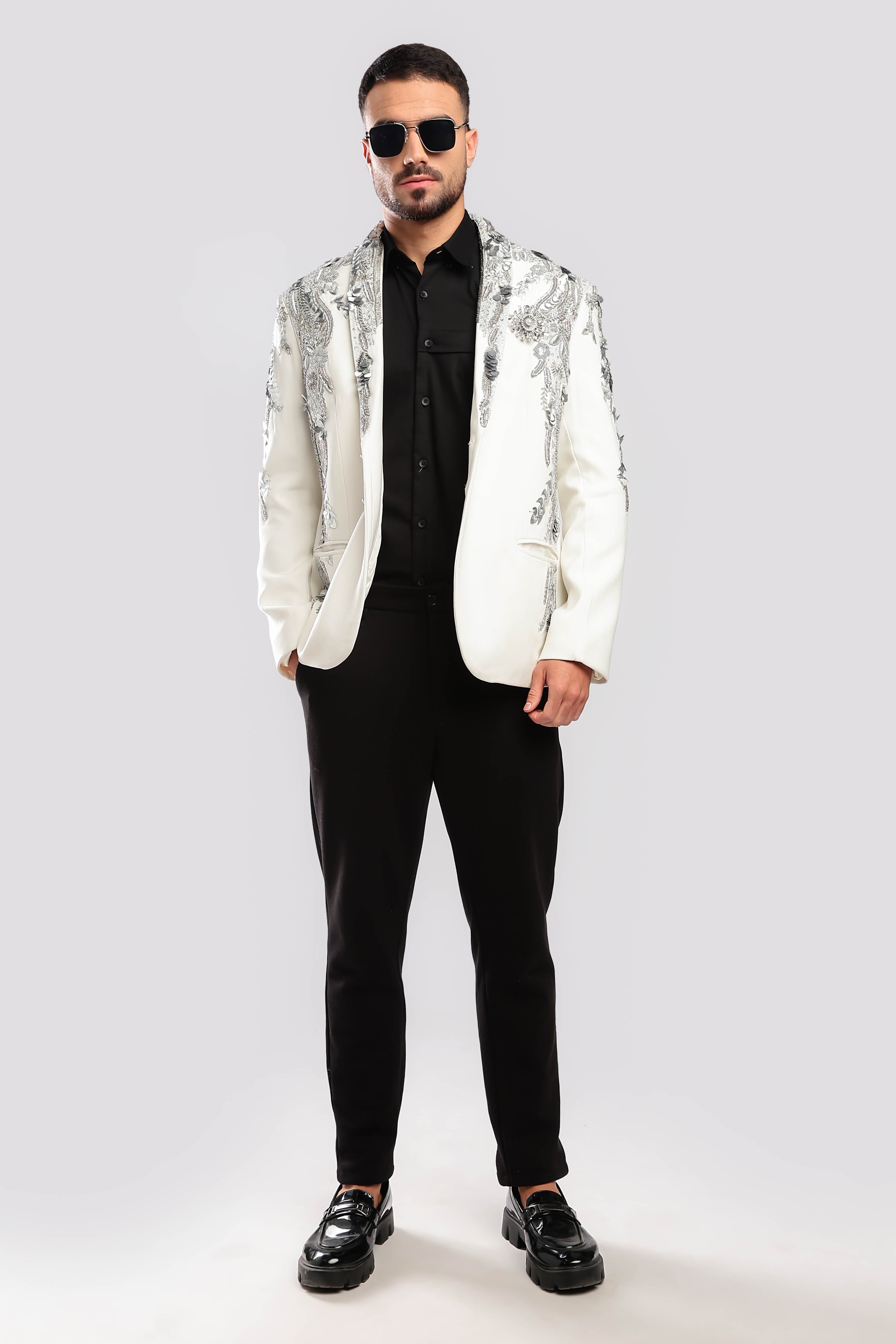 Gilded Inlay Zardozi Suit
