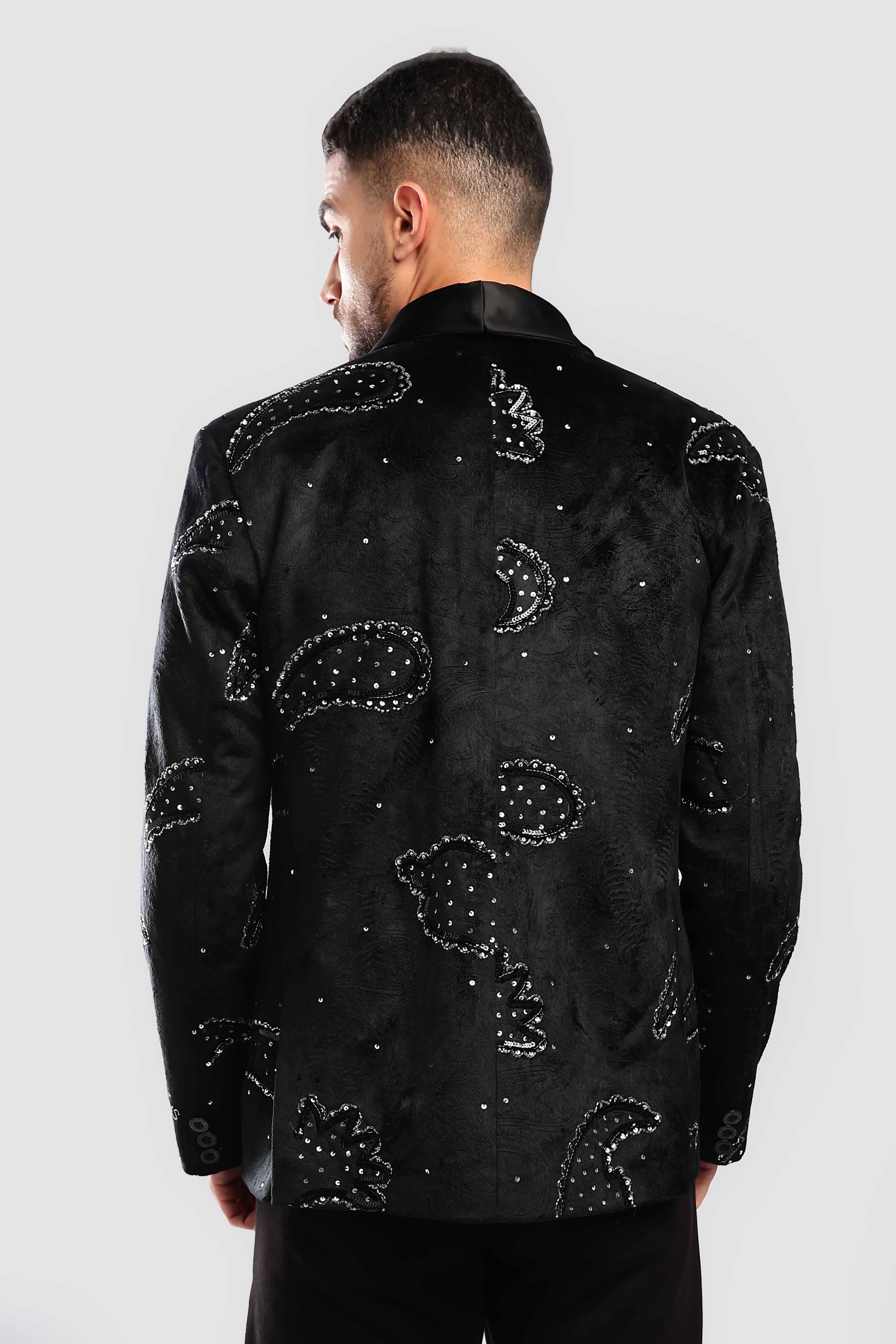 Stardust Sequenced Paisley Suit