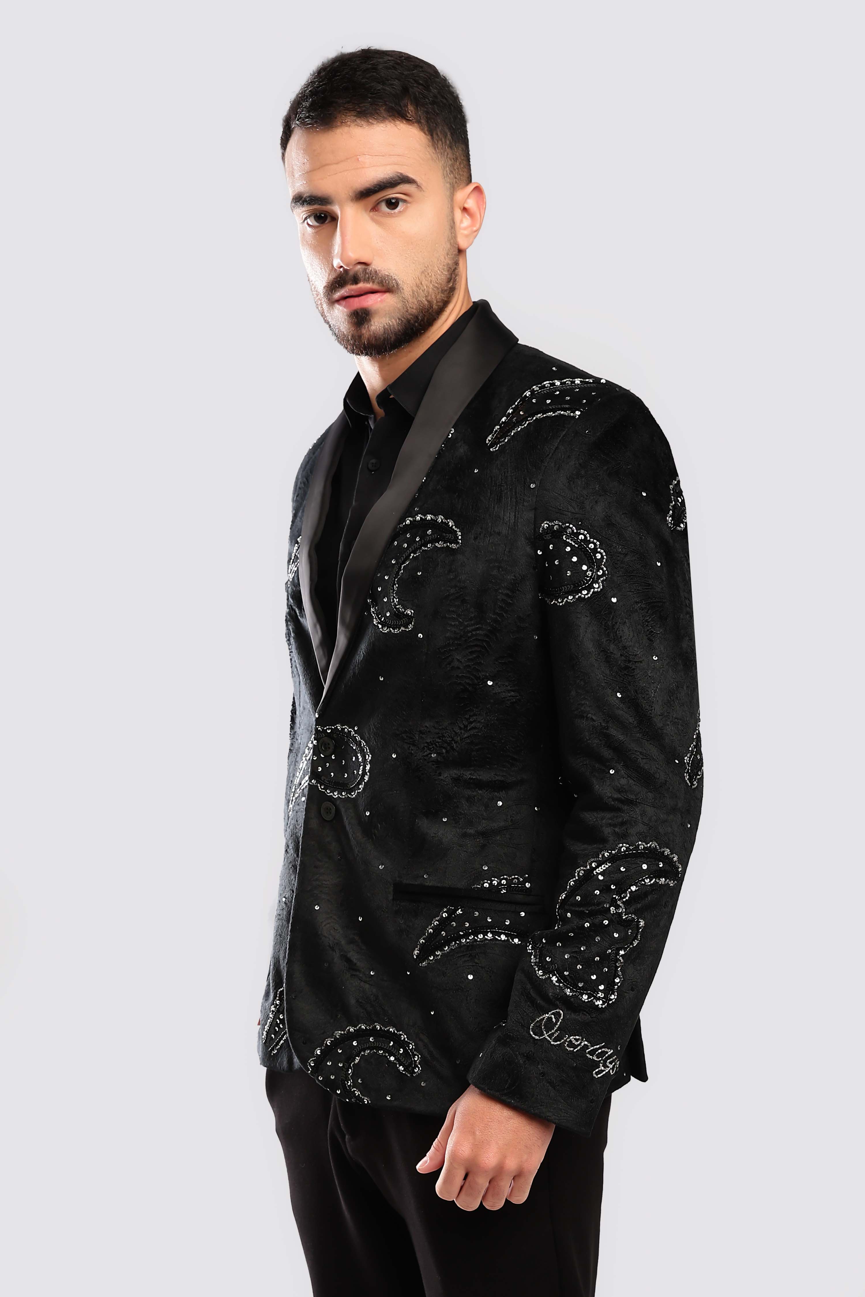 Stardust Sequenced Paisley Suit