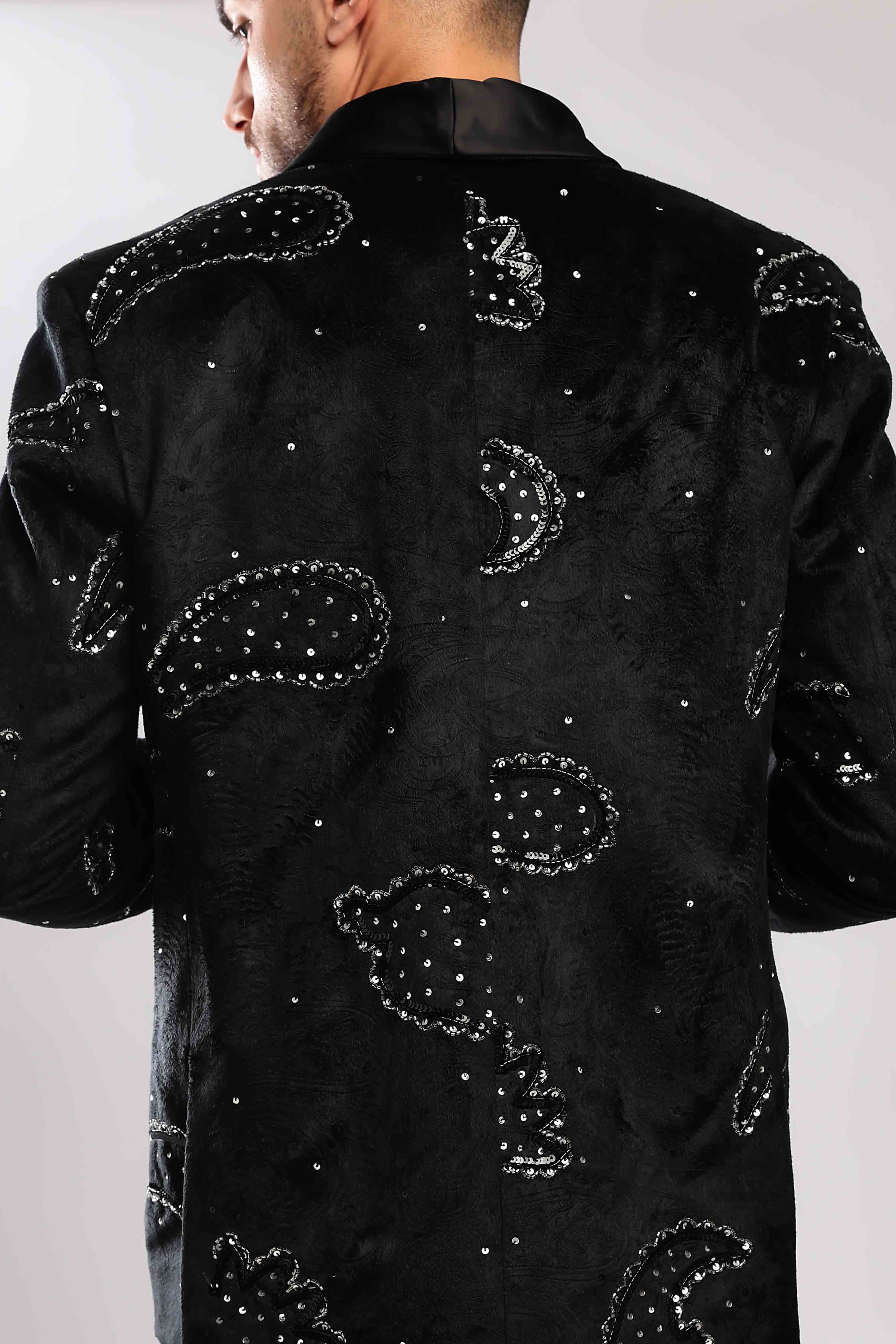 Stardust Sequenced Paisley Suit