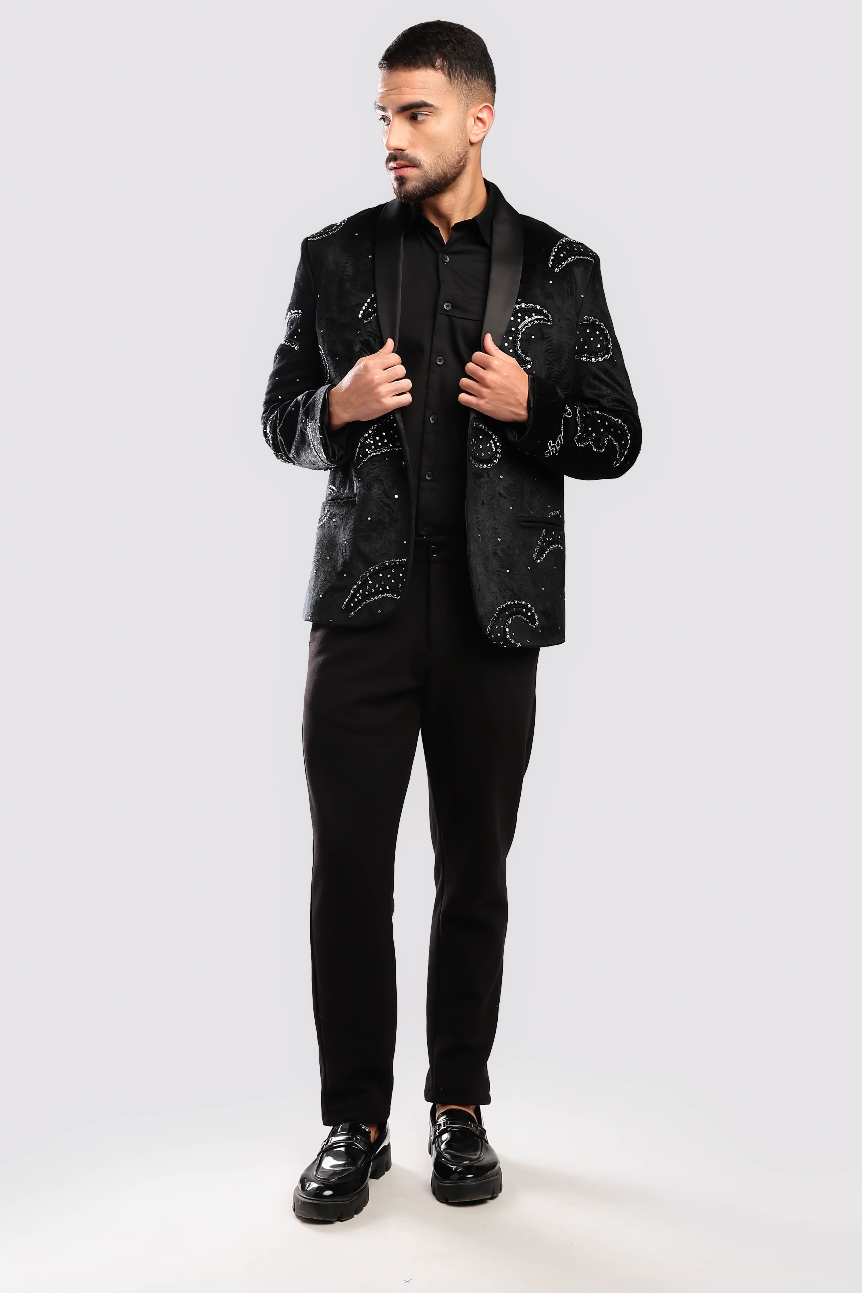 Stardust Sequenced Paisley Suit