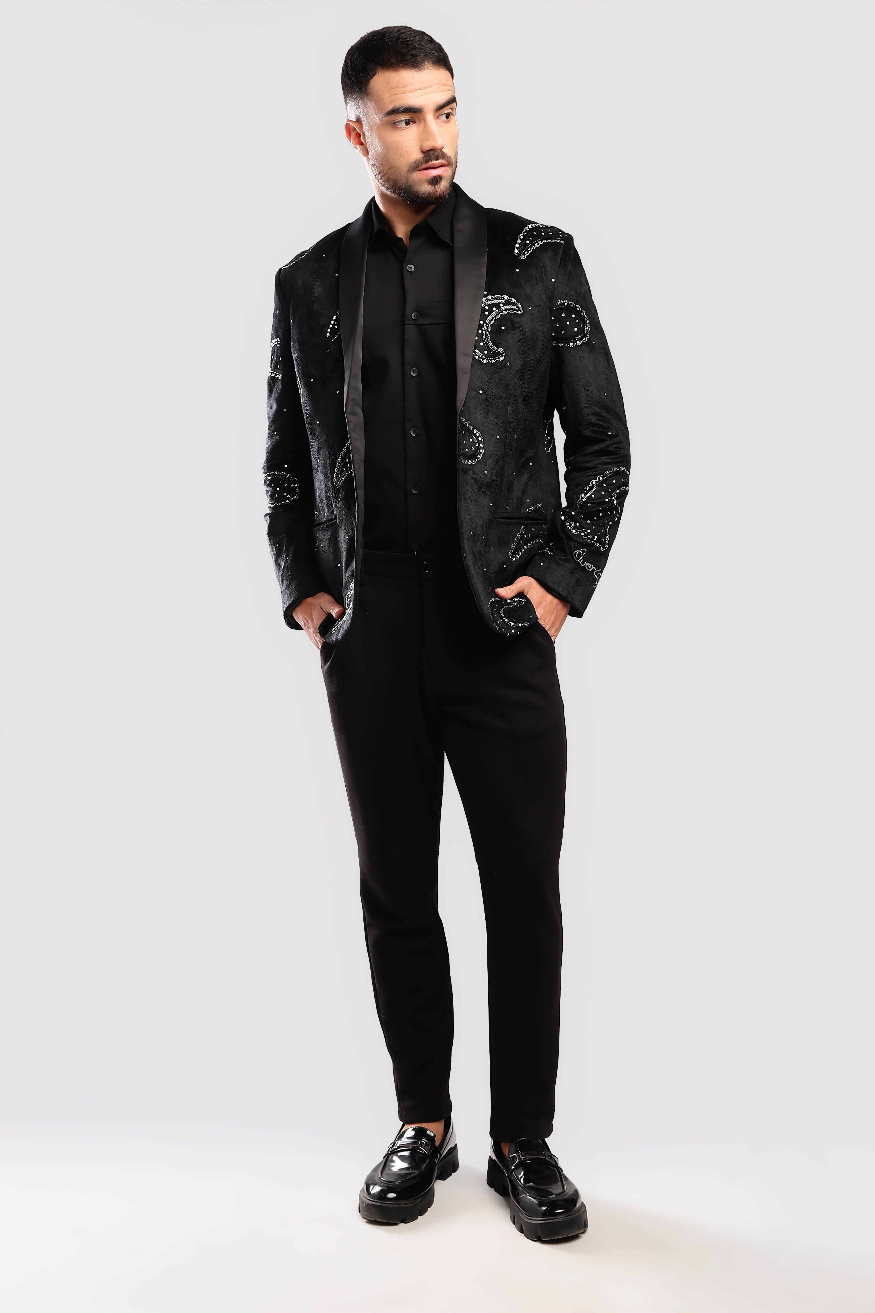Stardust Sequenced Paisley Suit