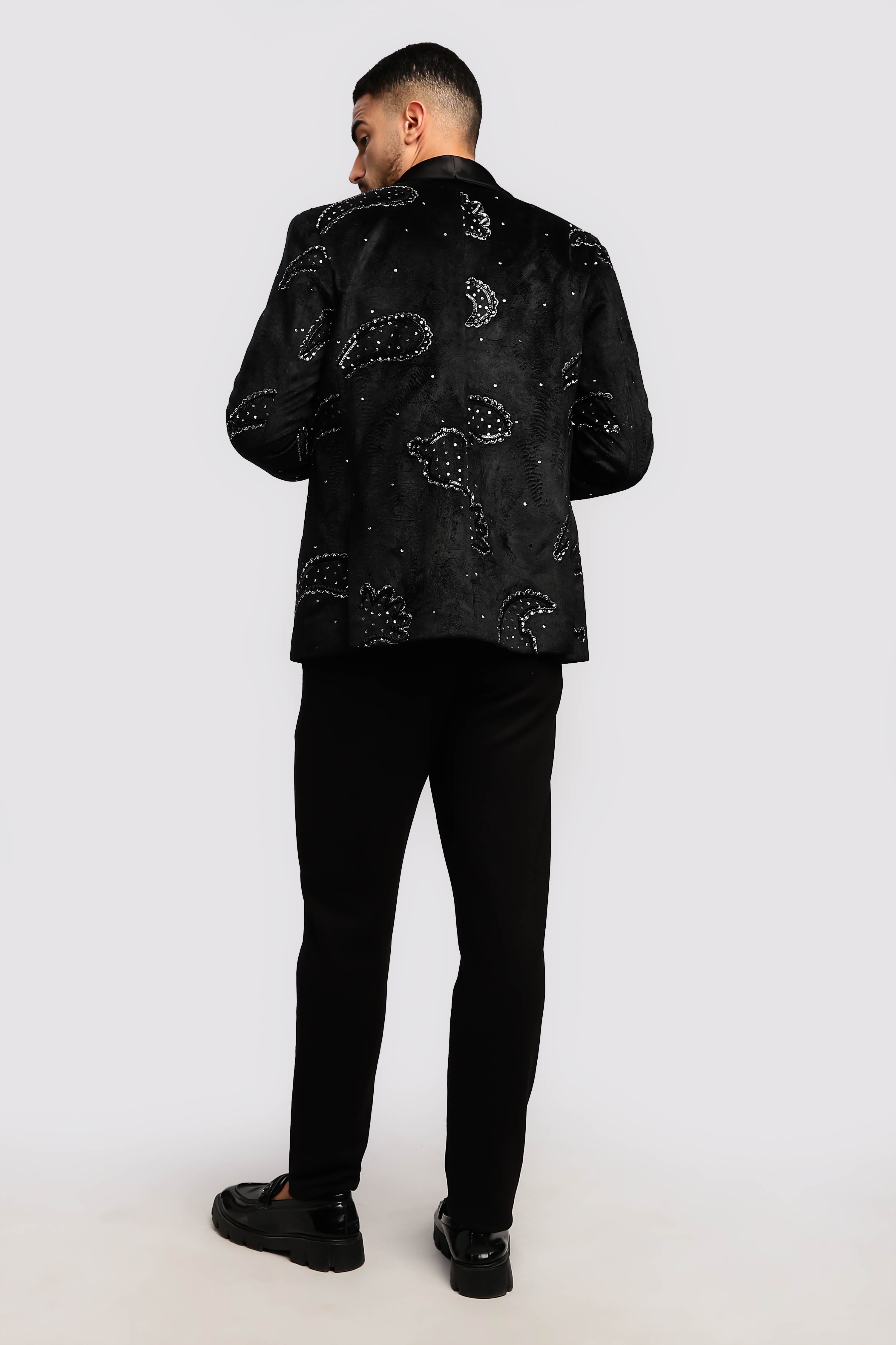 Stardust Sequenced Paisley Suit