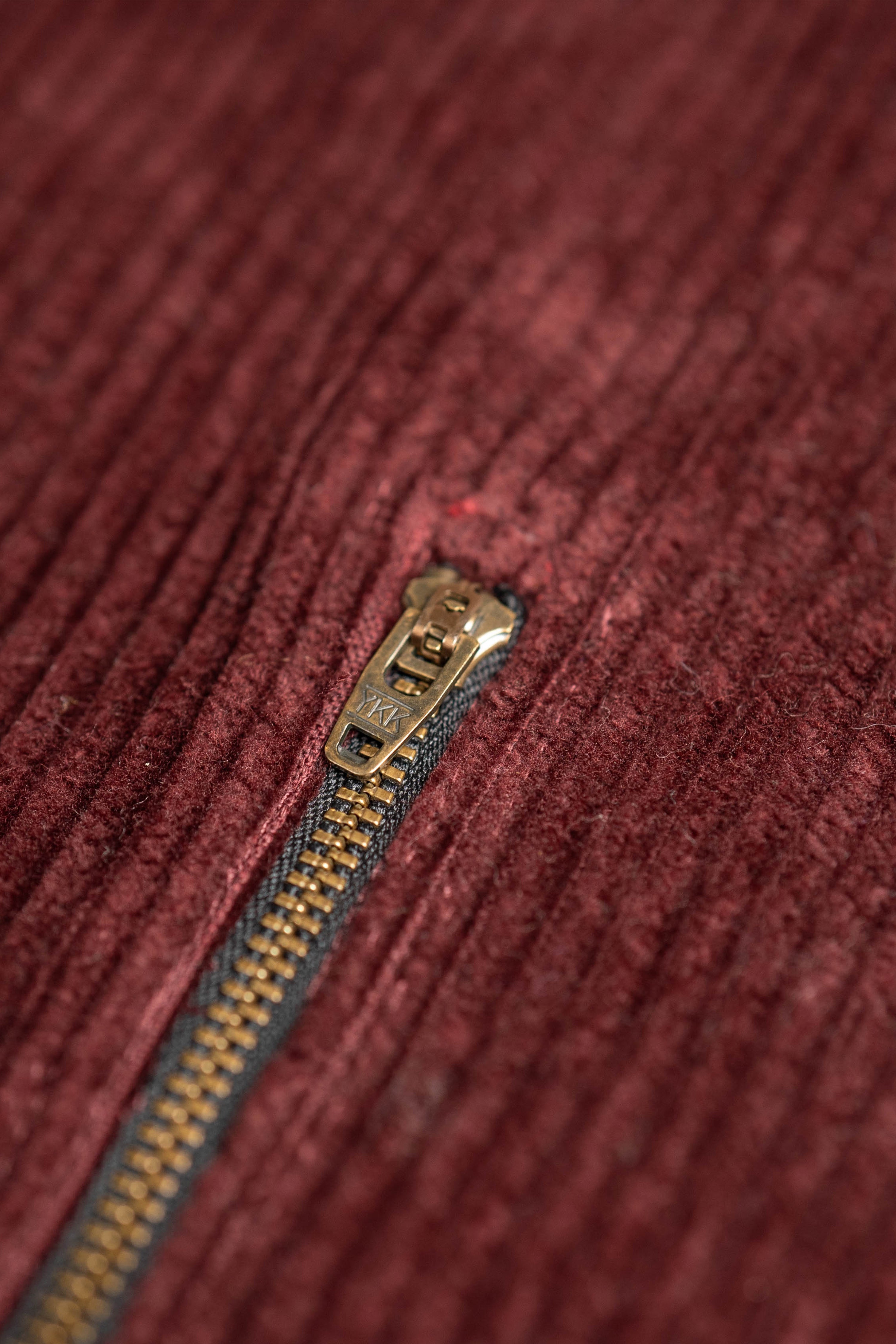 Maroon Textured Corduroy Shaket