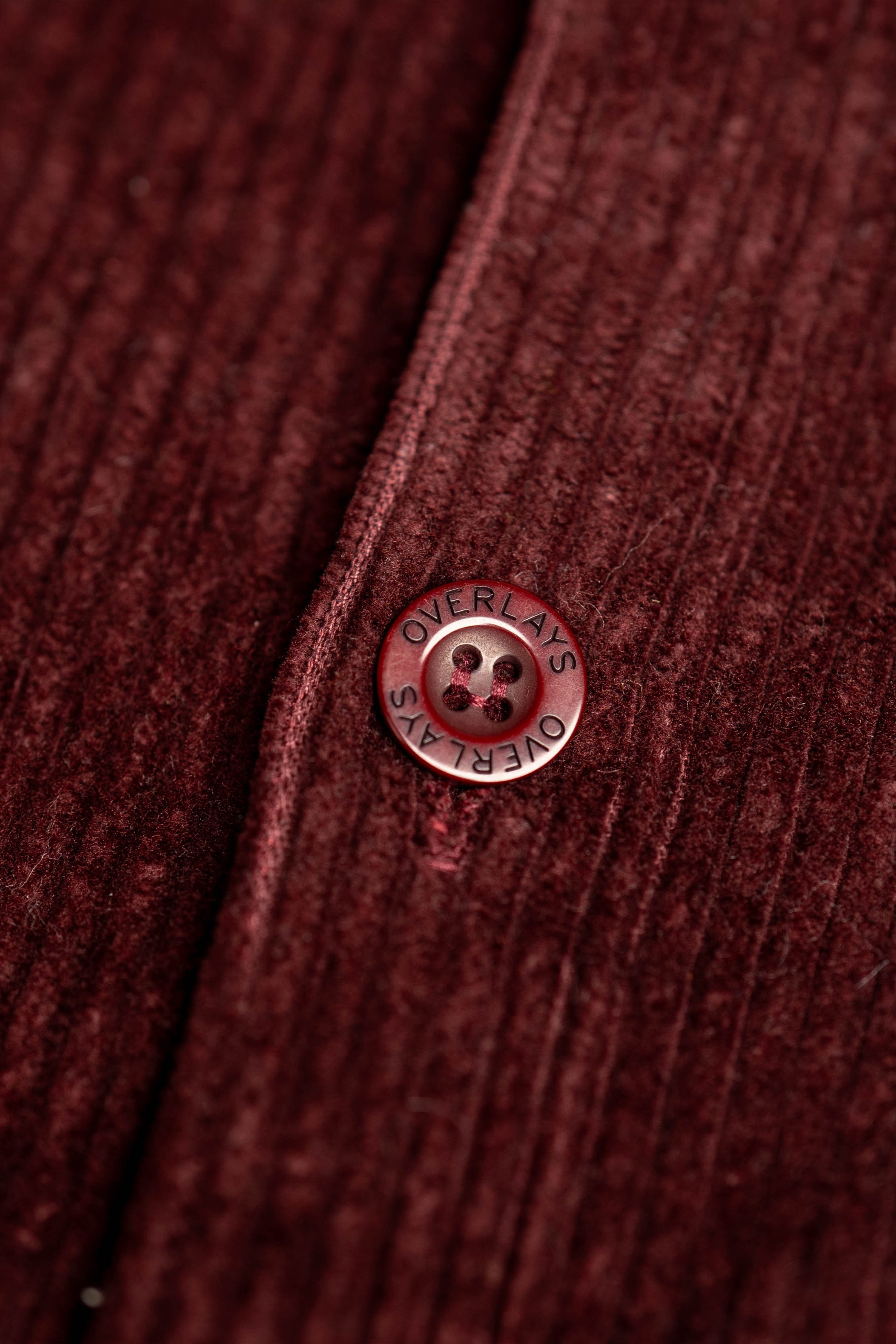 Maroon Textured Corduroy Shaket