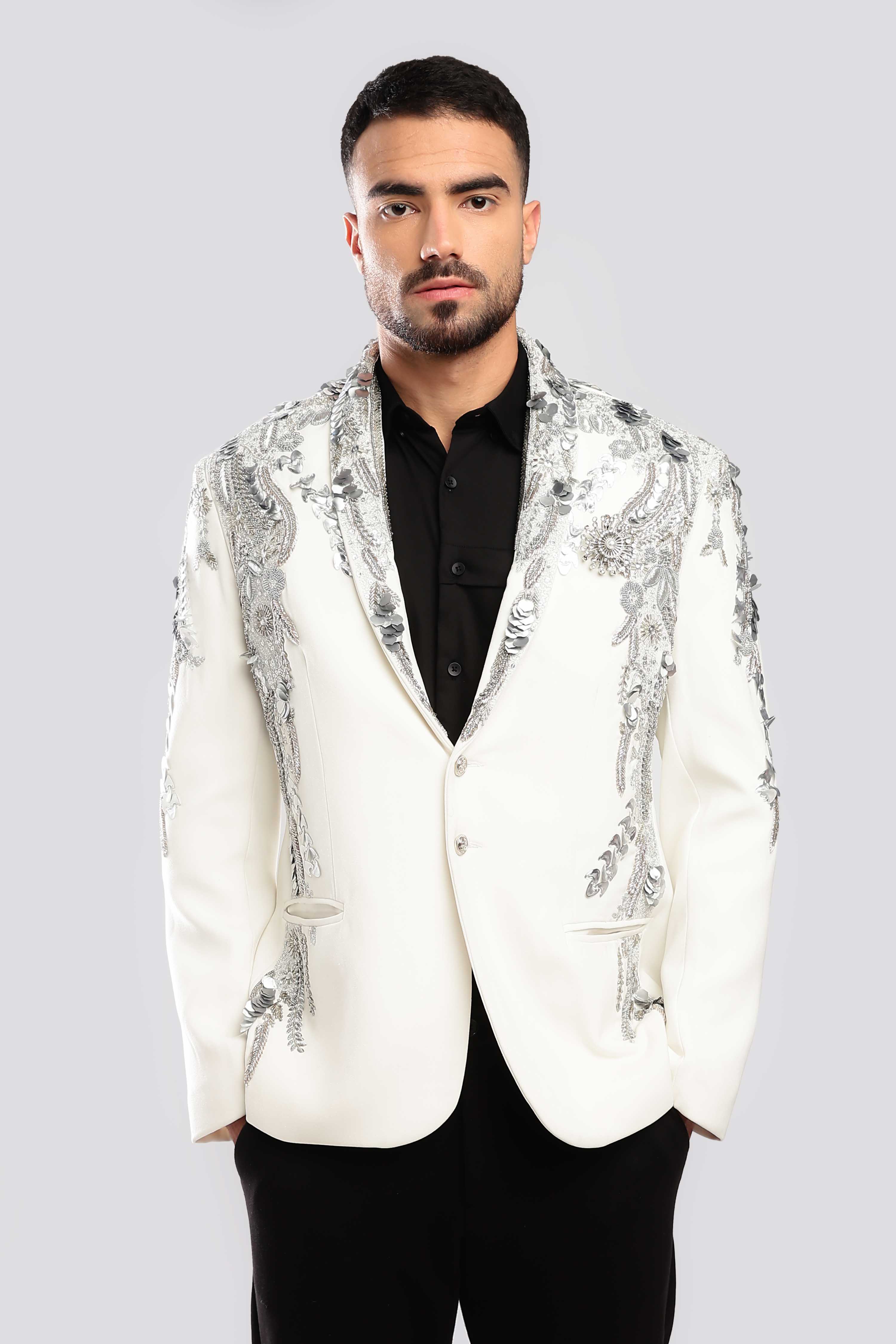 Gilded Inlay Zardozi Suit