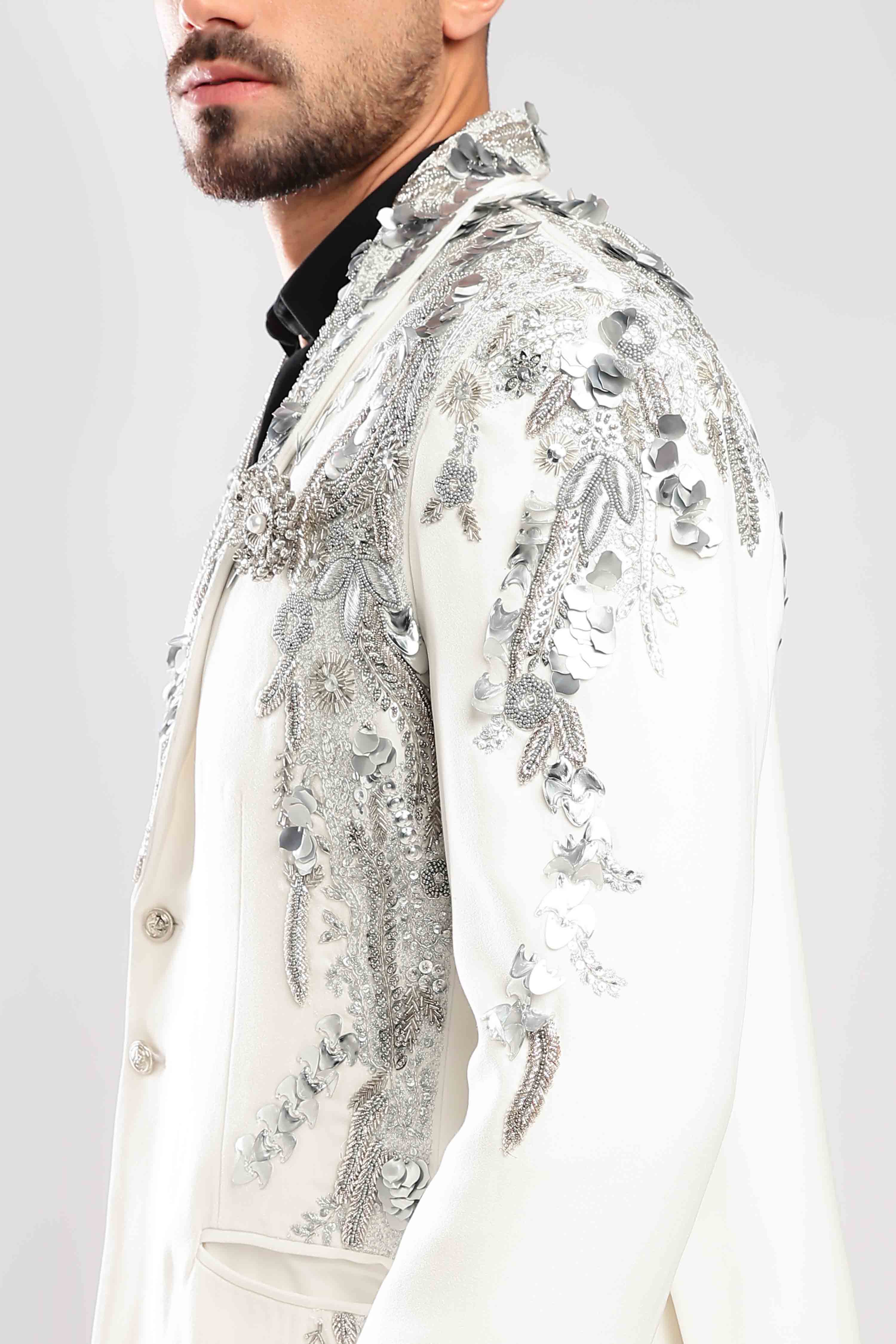 Gilded Inlay Zardozi Suit