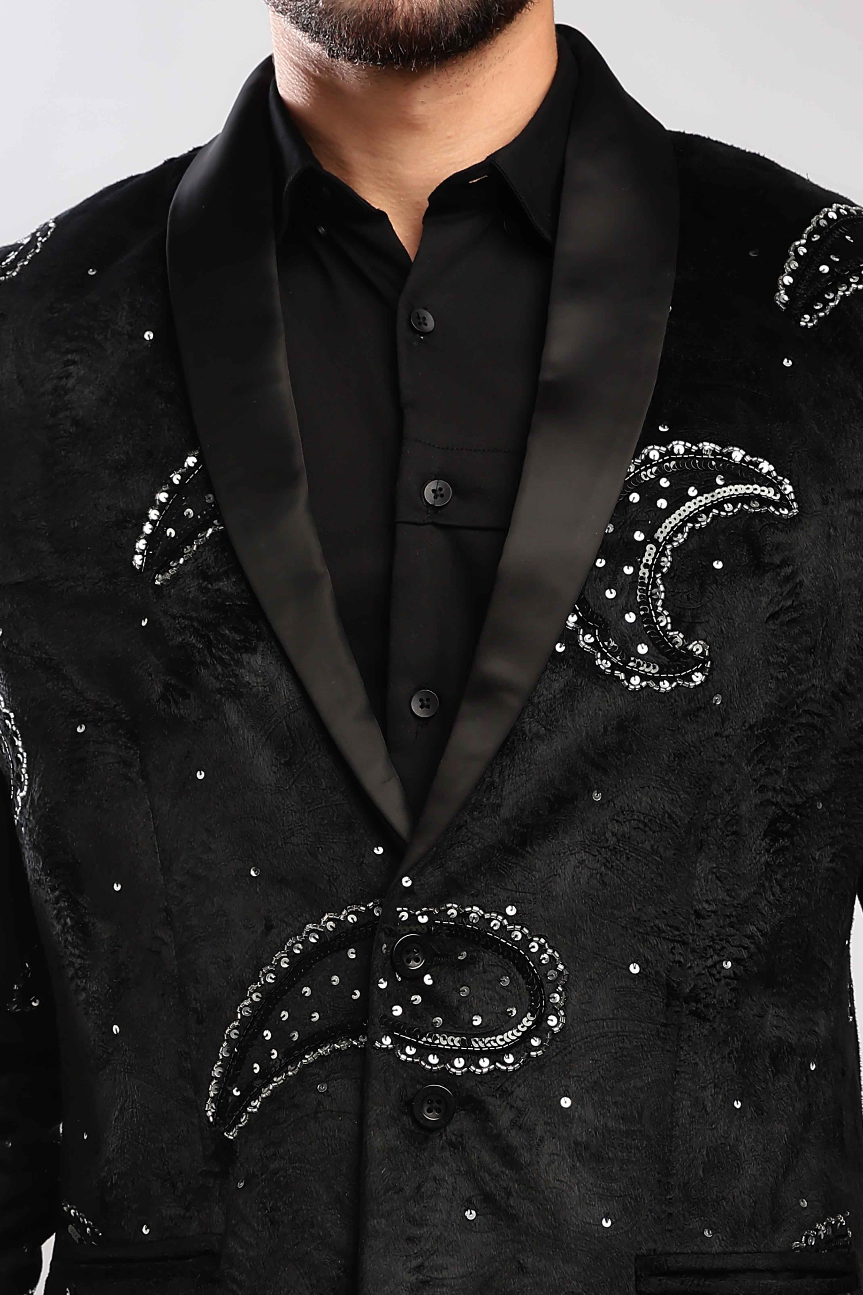 Stardust Sequenced Paisley Suit
